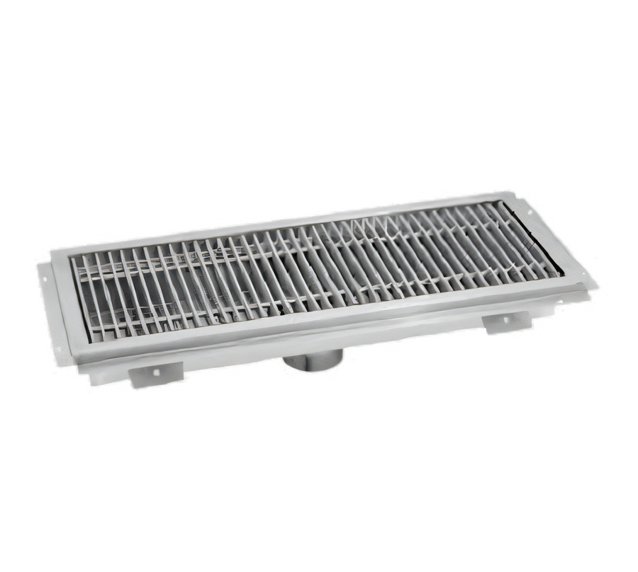 Product image #1 for Advance Tabco 48-Inch x 12-Inch x 2-Inch Deep Floor Water Receptacle with Subway-Style Stainless Steel Grating