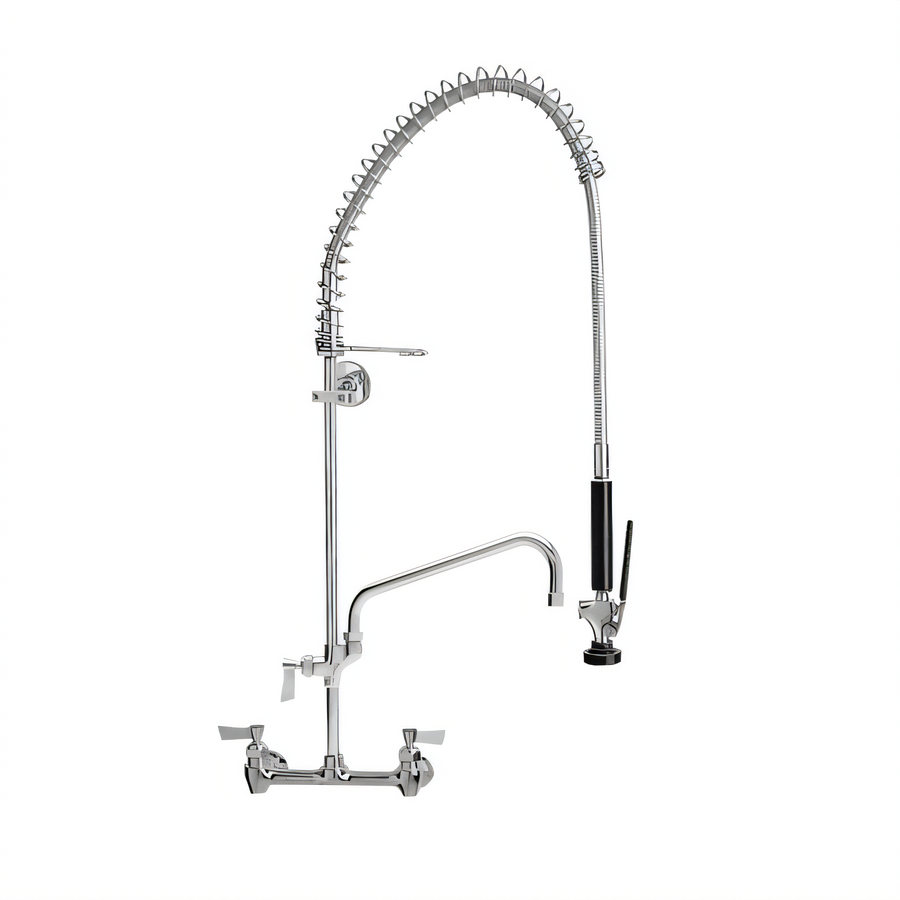 Product image #1 for Fisher Pre-Rinse Spring Style Wall Mount Add-On Faucet with 12-Inch Swing Spout
