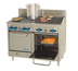 Thumbnail image #1 for Comstock-Castle 48-Inch Gas Range with 4 Open Burners, 24-Inch Char-Broiler, and 2 Space-Saver Ovens