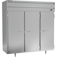 Beverage Air P-Series Three-Section Reach-In Refrigerator with Three Solid Lockable Doors