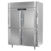 Thumbnail image #1 for Victory UltraSpec Extra Wide 2-Section Reach-In Freezer with 4 Half-Height Solid Hinged Doors, Self-Contained Top-Mounted Refrigeration