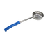 Thumbnail image #1 for 8 oz. Solid One-Piece Portion Control Ladle with Blue Plastic Handle