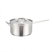 Premium 10 Qt 18/8 Stainless Steel Sauce Pan with Cover, Induction Ready