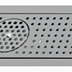Thumbnail image #1 for Eagle Group DIGRT-12 Drop-In Glass Rinser Trough, Type 300 Stainless Steel, 4-1/2-Inch Actuation Disk