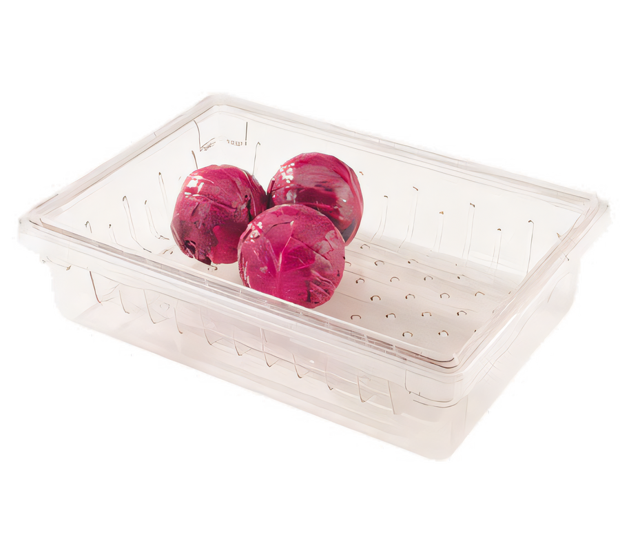 Product image #1 for Full-Sheet Clear Polycarbonate Colander Insert for 18 x 26 Food Storage Boxes