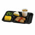 Thumbnail image #2 for Cambro Camwear Rectangular 6-Compartment Polycarbonate School Tray, 10 x 14-1/2 Inches, Black