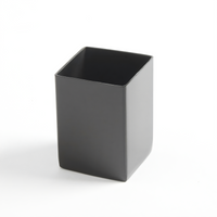 American Metalcraft Black Stainless Steel Square Sugar Packet Holder
