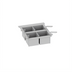 Thumbnail image #1 for RATIONAL 60.75.978 Portion Basket Kit with 4 Solid 1/6 GN Baskets, Lids, and Frame