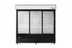 Thumbnail image #1 for Atosa Three-Section Sliding Glass Door Merchandiser Refrigerator, 68 Cu. Ft., Bottom-Mount, Black Exterior