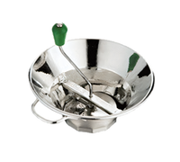Tellier Semi Professional Manual Food Mill, 5 Qt, Tin-Plated Steel