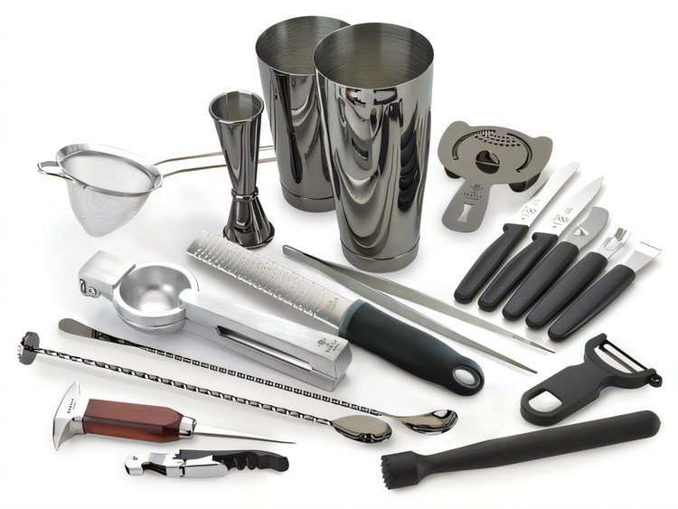 Product image #2 for Barfly Deluxe 18-Piece Mixology Set, Gun Metal Black-Plated