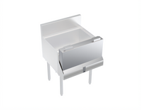 Krowne Royal Series Single Speed Rail Locking Cover, 22 Inch Wide, Stainless Steel