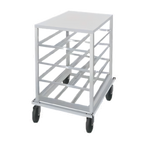 Thumbnail image #1 for Advance Tabco CR10-54 Mobile Aluminum Can Rack with Aluminum Top for #5 and #10 Cans, Holds 54 #10 or 72 #5 Cans