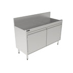 Thumbnail image #1 for Perlick Corporation Top Shelf TS48SC 48-Inch Freestanding Stainless Steel Underbar Storage Cabinet with Pitched Drainboard Top, Open Cabinet Base