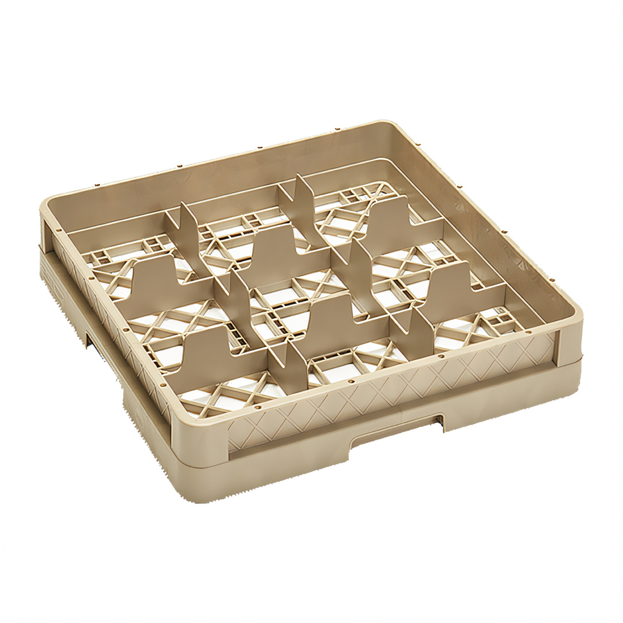 Product image #1 for Traex Full-Size Closed-Wall 9-Compartment Glass Rack