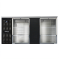 Continental Refrigerator BB69NGD 69-Inch 2-Glass Door Refrigerated Back Bar Cooler