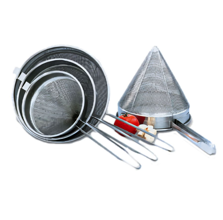 Product image #1 for Vollrath 12-Inch Diameter Fine-Mesh Stainless Steel China Cap Strainer with Bowl Clip