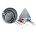 Thumbnail image #1 for Vollrath 12-Inch Diameter Fine-Mesh Stainless Steel China Cap Strainer with Bowl Clip