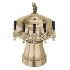 Thumbnail image #1 for Perlick Corporation 4005-5BTF 5-Faucet Glycol-Cooled Countertop Draft Beer Tower, Polished Chrome