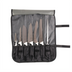 Thumbnail image #1 for Mercer Culinary Millennia 8-Piece Knife Roll Set with 7-Pocket Roll Bag and White Non-Slip Handles