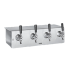 Thumbnail image #1 for Perlick Corporation 4060A6B-BTM Underbar Glycol-Cooled Beer Dispensing Head, 6-Faucet Capacity, Stainless Steel, Bottom Outlet
