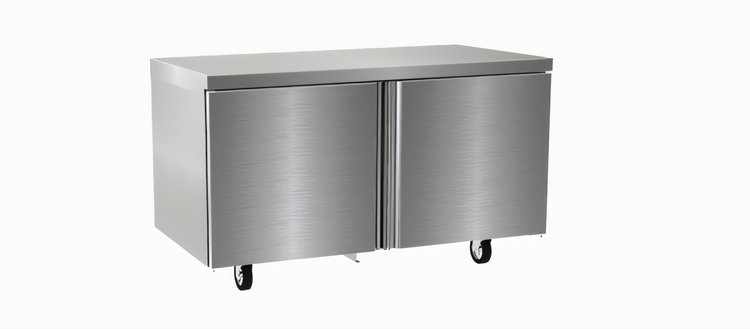 Product image #1 for Delfield 4560NP Two-Section Worktop/Undercounter Freezer with 2 Solid Doors