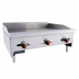 Thumbnail image #1 for BakeMax 36-Inch Heavy Duty Natural Gas Countertop Manual Griddle, 3 Burners