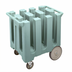 Thumbnail image #1 for Cambro Slate Blue 6-Column Dish Caddy Cart for 5-3/4-Inch Plates