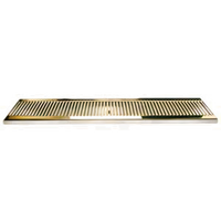 30-Inch Surface Mount Stainless Steel Drip Tray with PVD Brass Grid