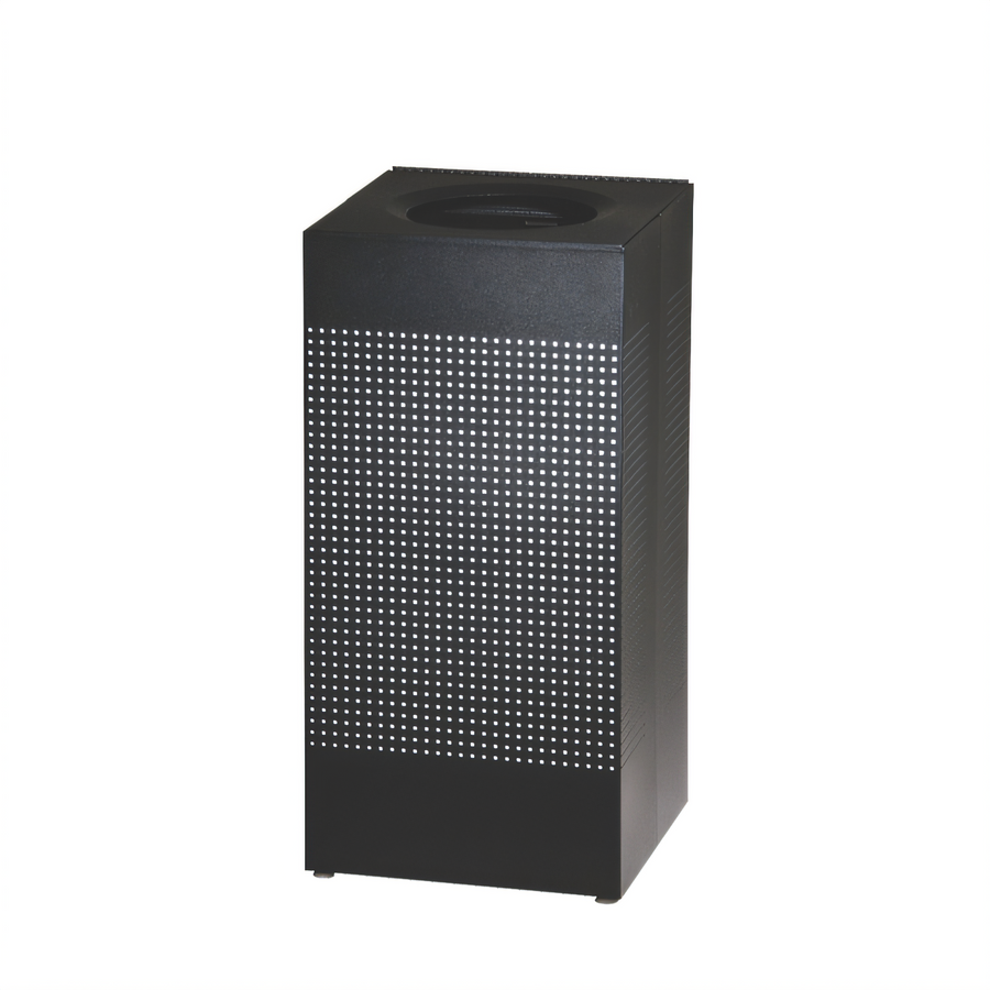 Product image #1 for Silhouette 16 Gallon Square Open-Top Indoor Bathroom Trash Can with Leak-Proof Plastic Liner