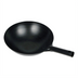 Thumbnail image #1 for 14-Inch Black Carbon Steel Japanese-Style Wok with Integral Handle