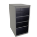 Thumbnail image #1 for Glastender Open Front Back Bar Glass Storage Cabinet with 3 Adjustable Shelves, 18 Inch Wide, Stainless Steel