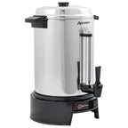 Thumbnail image #1 for Admiral Craft CUA55 55-Cup Electric Coffee Urn with Automatic Temperature Control, Silver-Plated Aluminum
