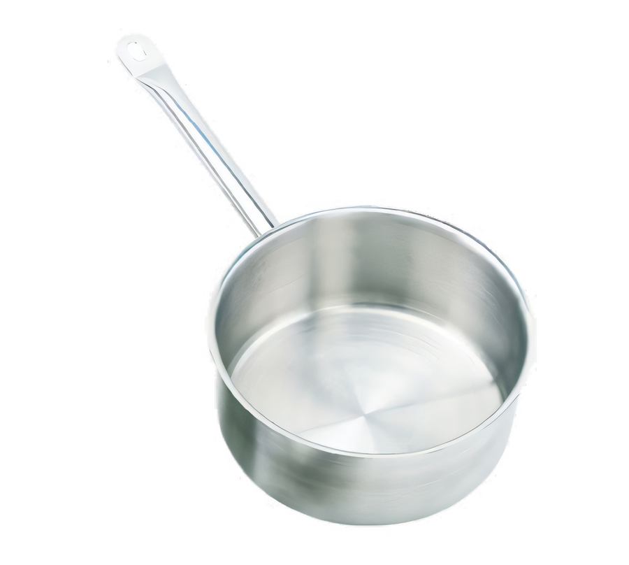 Product image #1 for Crestware 2 Qt Induction Ready 18/0 Stainless Steel Saute Pan with Cover
