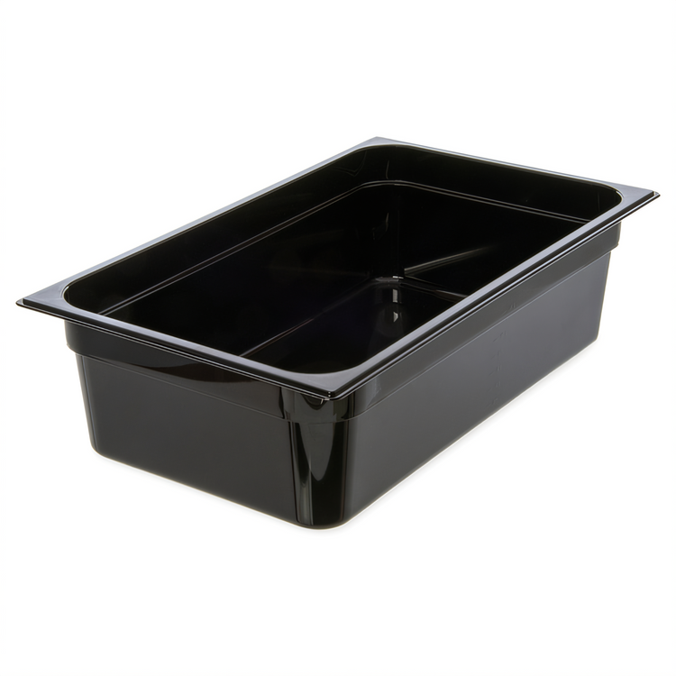 Product image #1 for StorPlus High Heat 1/1 Full-Size Hot Food Pan, 6-Inch Deep, Black, 19.4 Qt
