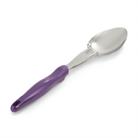 Vollrath Ergo Grip Heavy Duty Solid Serving Spoon, 13-13/16 Inch, Purple Nylon Handle