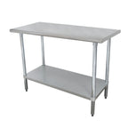 Thumbnail image #1 for Advance Tabco Special Value Series SLAG-362-X 24 x 36-Inch Flat-Top Stainless Steel Work Table, 16-Gauge 430 Top, Adjustable Undershelf
