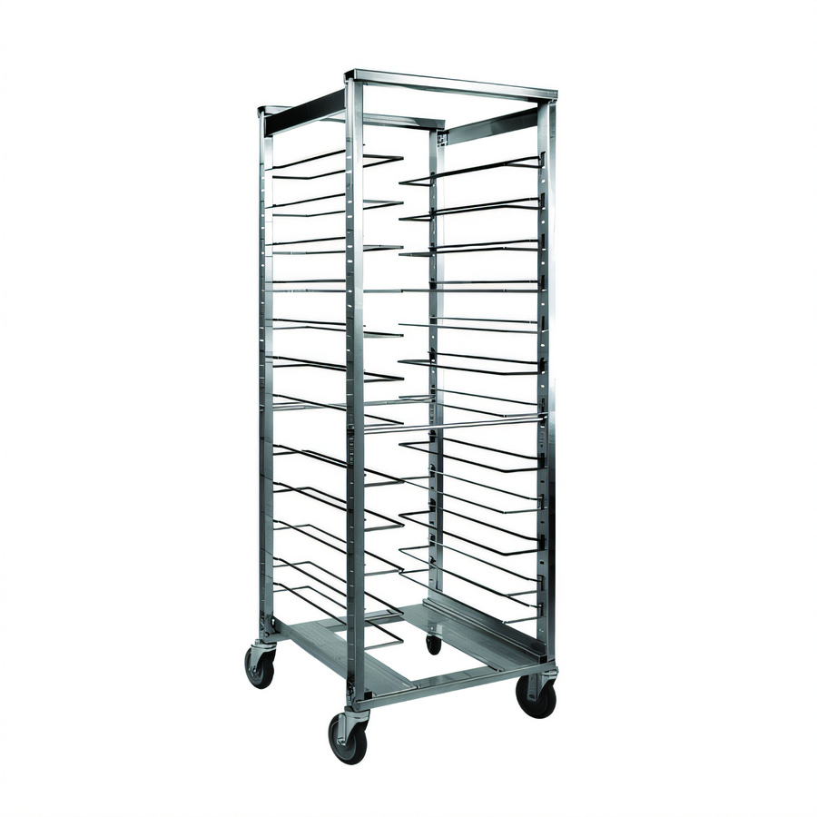 Product image #1 for Cres Cor Full-Height Open-Side Mobile Universal Angle Utility Rack, 13-Slide Aluminum