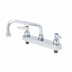 Thumbnail image #1 for T&S Brass 8-Inch Center Deck Mount Workboard Mixing Faucet with 10-Inch Swing Nozzle