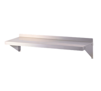 Turbo Air 36-Inch x 12-Inch Wall-Mounted 304 Stainless Steel Shelf with 2-Inch Rear Up-Turn