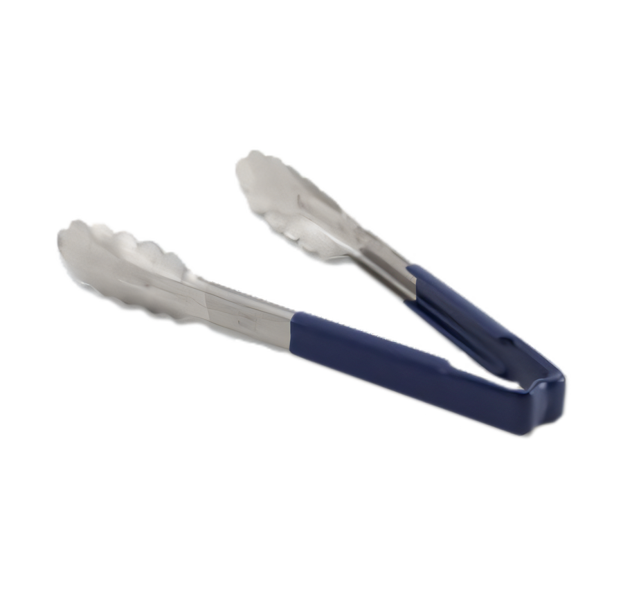 Product image #1 for Jacob's Pride® 9-1/2 Inch One-Piece Utility Tongs — Blue Kool-Touch® Antimicrobial Handle