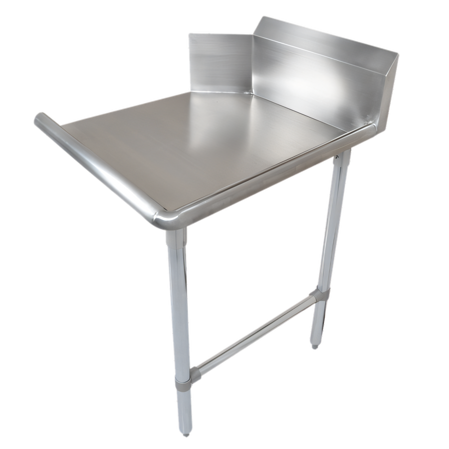 Product image #1 for John Boos Pro-Bowl 96-Inch Straight Clean Dishtable, Left-to-Right, 14-Gauge Stainless Steel, 10-Inch Boxed Backsplash