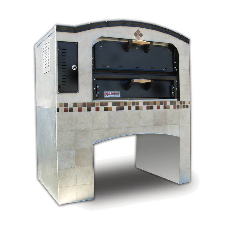 Product image #1 for Marsal Slice MB-236 Stacked Gas Deck Pizza Oven with Two 24 x 36 Inch Chambers