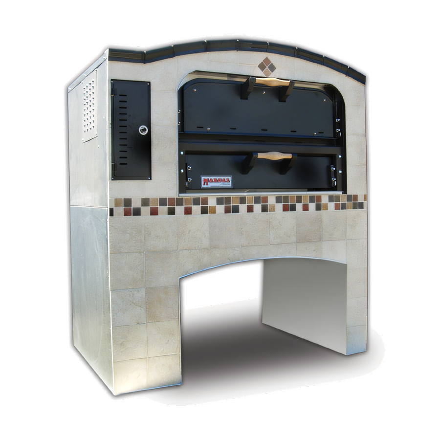 Product image #1 for Marsal Slice MB-236 Stacked Gas Deck Pizza Oven with Two 24 x 36 Inch Chambers