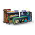 Thumbnail image #1 for Dinex Middle School Breakfast Portable Bar with 304 Stainless Steel Work Surface and Black Vinyl Clad Aluminum Exterior