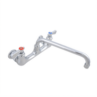 OptiFlow 8-Inch Center Splash-Mount Heavy Duty Faucet with 8-Inch Swing Spout