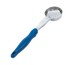 Thumbnail image #1 for Vollrath Jacob's Pride Perforated Round Bowl Spoodle Portion Control Serving Spoon, 2 oz, Blue Handle