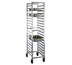 Thumbnail image #1 for New Age Full-Height Open-Sided End-Loading Aluminum Steam Table Pan Rack for 20 12-Inch x 20-Inch Pans with 5-Inch Stem Casters