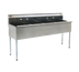 Thumbnail image #1 for Eagle Group Four-Compartment 430 Stainless Steel Utility Sink, 73-3/8 Inch W x 22 Inch D, 16-Gauge