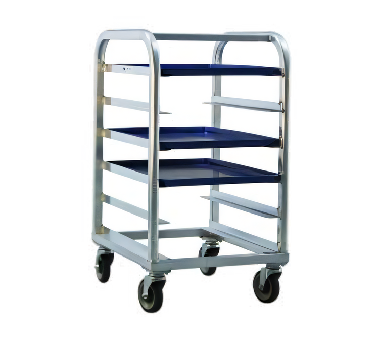 Product image #1 for New Age Mobile End-Loading Aluminum Platter Rack for 6 18 x 26 Platters